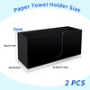 Paper Towel Holder for Countertop,Black Acrylic Napkin Dispenser-Multifold/C-Fold/Z-Fold Trifold Paper