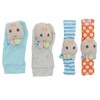 4pcs Baby Rattle Socks Cute Octopus Shape Soft Light Adjustable