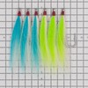 Xubbwov Bucktail Teasers 2 Color (Green Cyan)