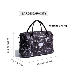 ESVAN Travel Tote Duffel Gym Bag,Weekender Overnight Carry-on Tote Crossbody Bag with Wet Pocket and Trolley Sleeve Upgraded, [C] Gloden Sunflower, Fashion