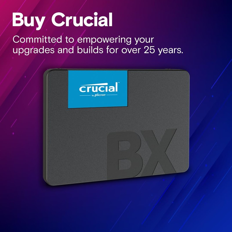 Crucial 240GB Internal SSD BX500SSD1 Series 2.5-Inch SATA 6Gbps CT240BX500SSD1