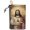 Catholic Rosary Pouch, Our Lady of Mount Carmel & Sacred