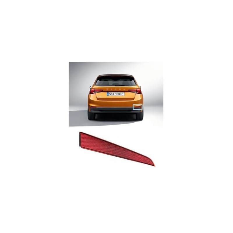 GuusCar For Skoda Fabia Bumper Light Reflector Rear Right MK4
