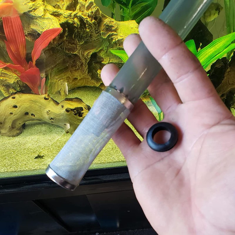 Bilindasly 12mm Stainless Steel Aquarium Inflow Inlet Filter Aquarium Filter