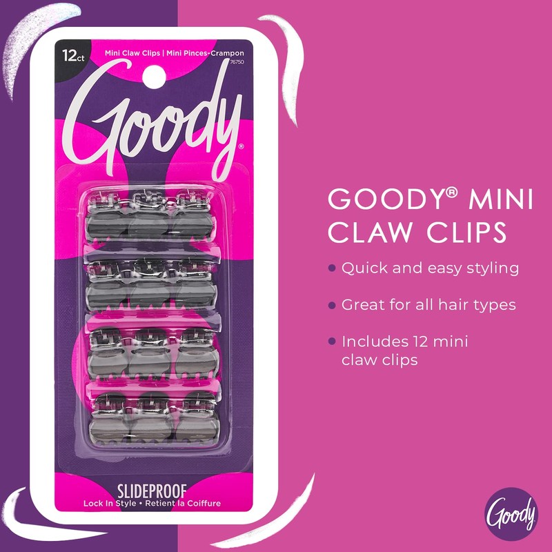 Goody Mini Claw Clips, Colour Collection , Brunette - Great