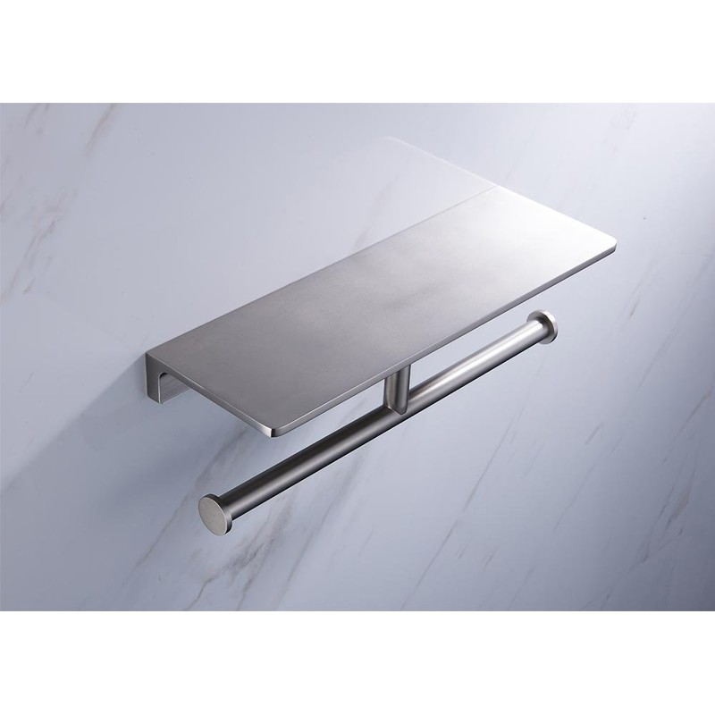 Sanliv Toilet Paper Holder,Brushed Nickel Double Toilet Paper Roll Holder