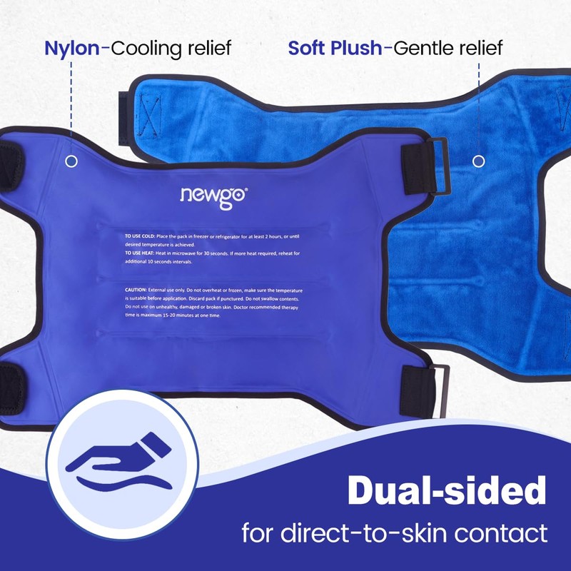 NEWGO Hip Ice Pack Wrap Cold Therapy Gel Pack for
