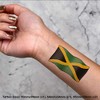 4 x 'Flag Of Jamaica' Temporary Tattoos - Water Resistant,