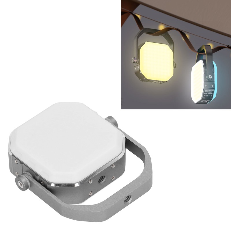 Retro Rechargeable LED Camping Lantern Octagonal Outdoor Camping Lamp Hanging