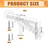 Tanstic 2-Pack 12 Inch Folding Shelf Brackets, Heavy Duty Wall
