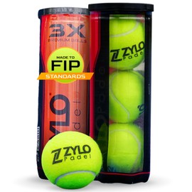 Zylo Advanced Padel Balls - Premium High-Performance Padel Balls for Competitive & Recreational Play, Durable & Consistent Bounce, Ideal for Indoor/Outdoor Courts (2x Tube)