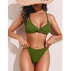 ZAFUL - Conjunto de bikini para mujer, con espalda cruzada,