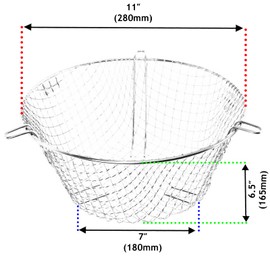 Spares2go, Universal Zinc with Terminal Round Kettle Flue Cage (11/280mm)