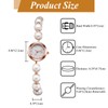 Women's Pearl Bracelet Square Watch Cute: Analog Display Waterproof Fashionable