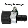 AERZETIX - C63566 Set of 2 Straight Hose Connections Female