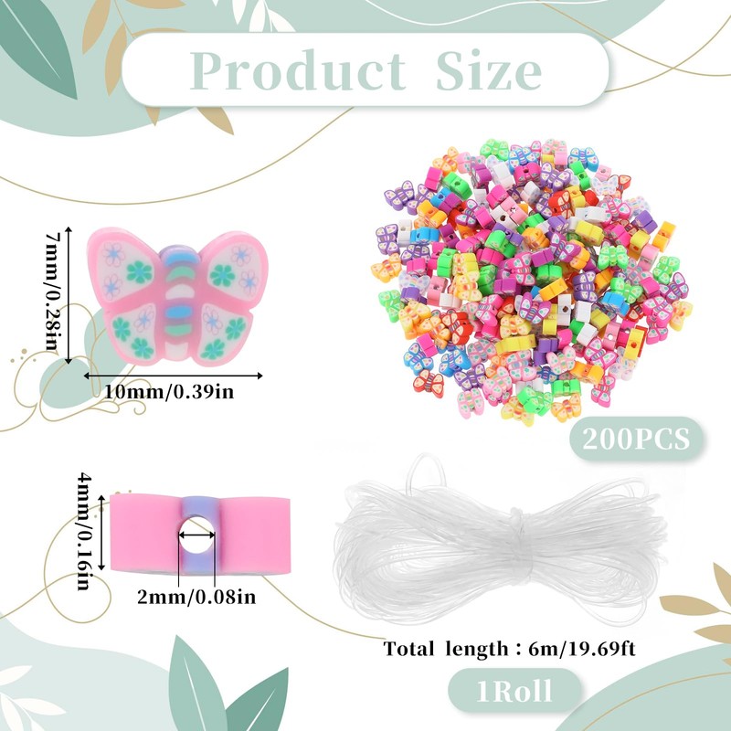 Pack of 200 Craft Beads for Threading