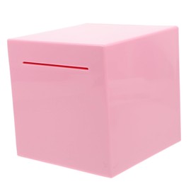 jojofuny Piggy Bank Bank Safes for Money Safe Two Tier Card Boxes Pink Money Jar Saving Jar Abs Pink