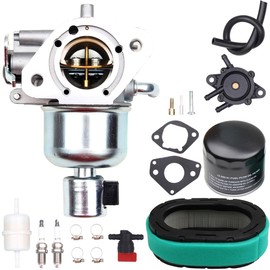 Goodbest New Carburetor Carb Kit With Air Filter Fuel Pump Compatible With Kohler KT725 KT730 KT735 KT740 KT745 Engine Replace 16 853 19S 1685319S KH-16-853-19-S 32 853 34-S 32 853 50-S 32 853 63-S