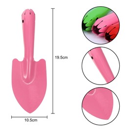 NAUZE 4Pieces Mini Trowel Colorful Safe Beach Sandbox Toy Metal Sand Pit Toys for Kids Garden Outdoor Snow Backyard