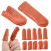 Operitacx Sets Finger Cots Felting Knitting Guard Pu Needle Finger