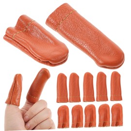 Operitacx Sets Finger Cots Felting Knitting Guard Pu Needle Finger Protectors for Random