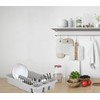 M1SS Set of 2 Soft Grey Plastic Medium Dish Drainer