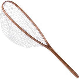 Trademark Innovations 35" Fly Fishing Fish-Safe Net (Burl Wood)
