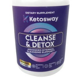Ketosway Cleanse and Detox 500mg 60 Capsules Advanced Internal Cleansing 04/26
