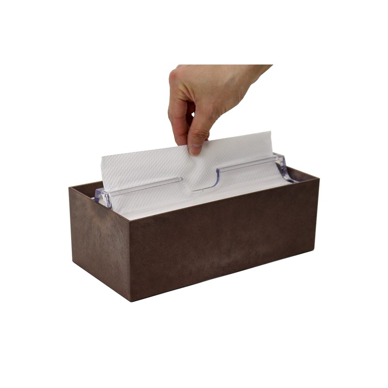 Chopla Industries 691516 Paper Towel Case, Wood-Style, Brown