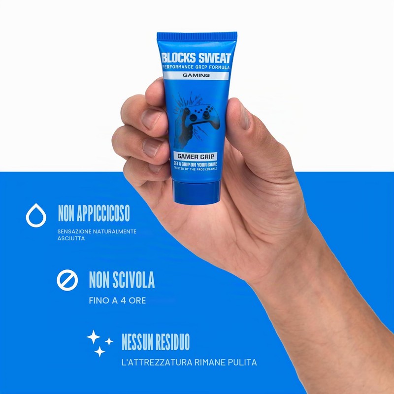 Gamer Grip Lozione resistente al sudore, crema da gioco per