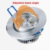 10 Pack,Pocketman 110V 3W Dimmable LED Ceiling Light Downlight,Warm White