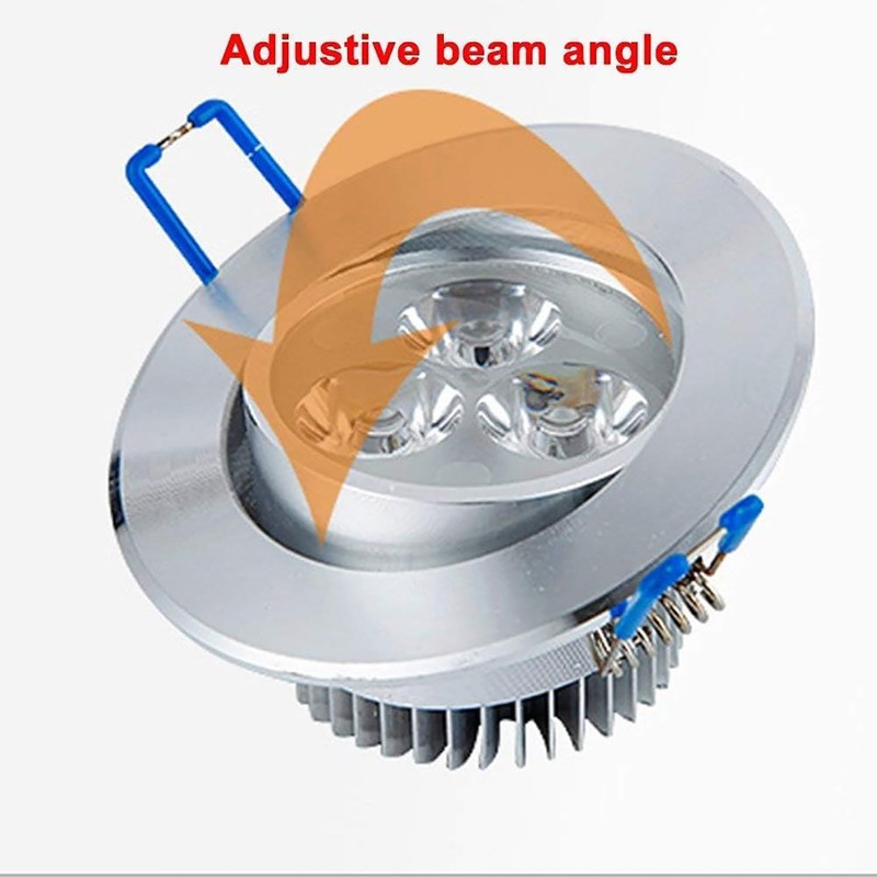 10 Pack,Pocketman 110V 3W Dimmable LED Ceiling Light Downlight,Warm White