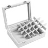 CBCYBER Jewelry Box 24 Grid Velvet Jewelry Tray for Drawers