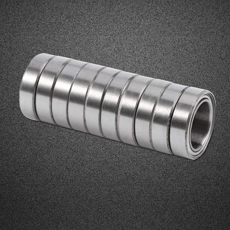10pcs Ball Bearings, 10 * 15 * 4mm Double-Shielded Thin-Section
