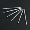 YUXIANLB 6pcs Cuticle Drill Bit, Flame Shape Diamond Nail Drill