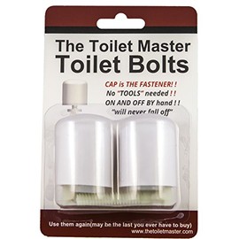 The Toilet Master Toilet Bolts is a No Tool, No Cut, No Nut, Easy to Repair, Replace, Service, and Install Toilet Bolt, Washer, and Cap Kit