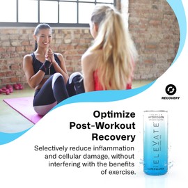 ELEVATE SUPERWATER Premium Hydrogen Water (12 pack). Highest Hydrogen (3-5 PPM) and Lowest -650 ORP. Supports Recovery, Energy, Hydration, Focus, and Endurance. BACKED BY SCIENCE.