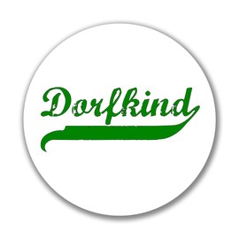 Hellweg Druckerei Sticker Village Child Vintage Gift Sticker 10 cm Village Child Vintage Gift Idea