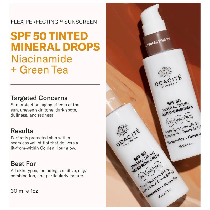 Protector Solar Tintado Spf 50 Flexperfecting Mineral Drops