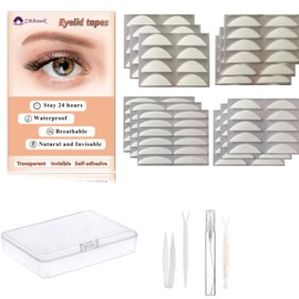 ZMBeautk 1100Pcs Premium Quality Complexion Natural Invisible Single Side Eyelid Tape Stickers Medical-use Fiber Eyelid Lift Strip, Instant Eye Lift Without Surgery, Perfect for Uneven Mono-Eyelids