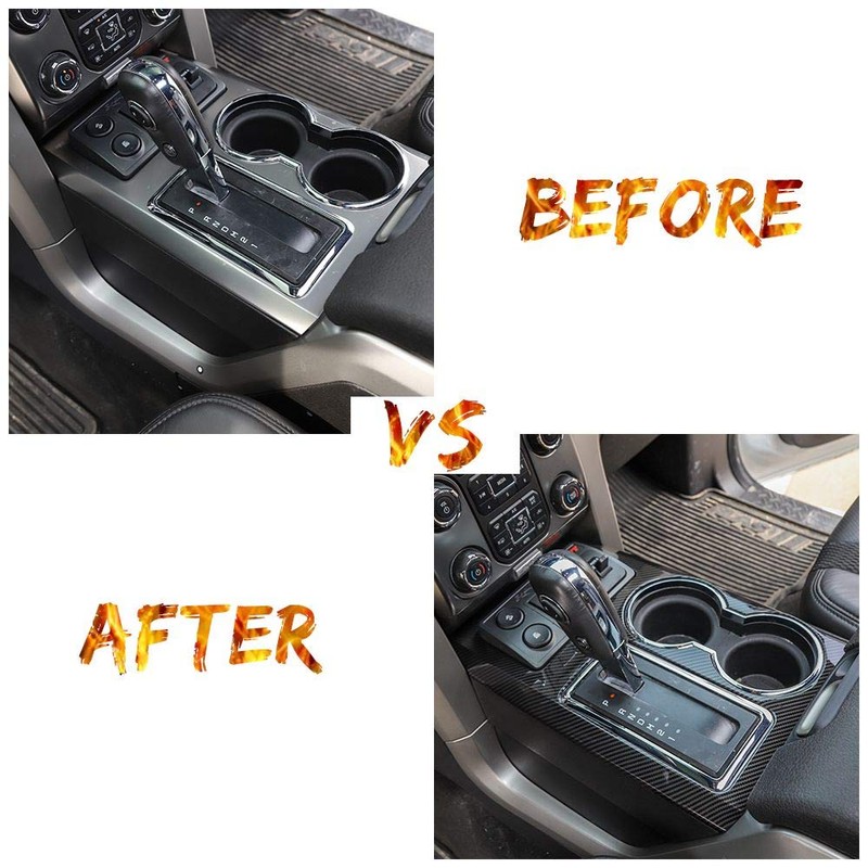 JeCar for F150 Gear Shifter Panel Cover Decoration Trim Frame