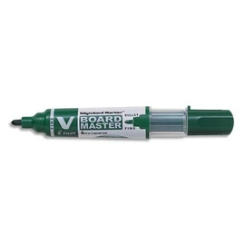 Pilot Vboard Master Dry-Wipe Whiteboard Markers – Bullet Tip – Pack of 10 Green