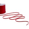 Furlanis Italian Fabric Red Double Satin Ribbon 3mm x 50m