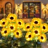 Solar Garden Lights - Solar Sunflower Outdoor Decorative Stake Lights