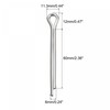 sourcing map Split Splint 6 x 60 mm Stainless Steel
