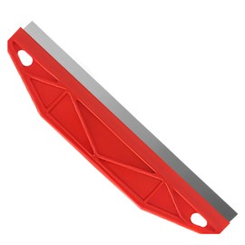 Paint Trim Guard 12inch Multi-Purpose Straight Edge Tool Stainless Steel Paint Shield Wallpaper Scraper for Cutting in Precision Smearing Repairing Painting Measurement (Red)