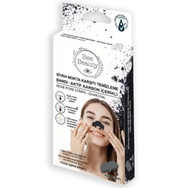 BEE BEAUTY SİYAH NOKTA KARŞITI TEMİZLEME BANDI AKTİF KARBON İÇERİKLİ - NOSE PORE STRIPS CHARCOAL