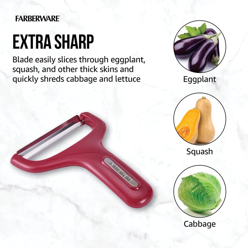 Farberware Professional Large Y Shaped Vegetable Peeler with Stainless Steel