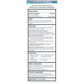 Colace Extra Strength Stool Softener Gentle Constipation Relief 250mg 100 Sof...