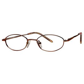 Calabria Zaps KIDS 9 Oval Reading Glasses +0.00 Brown Copper Girls